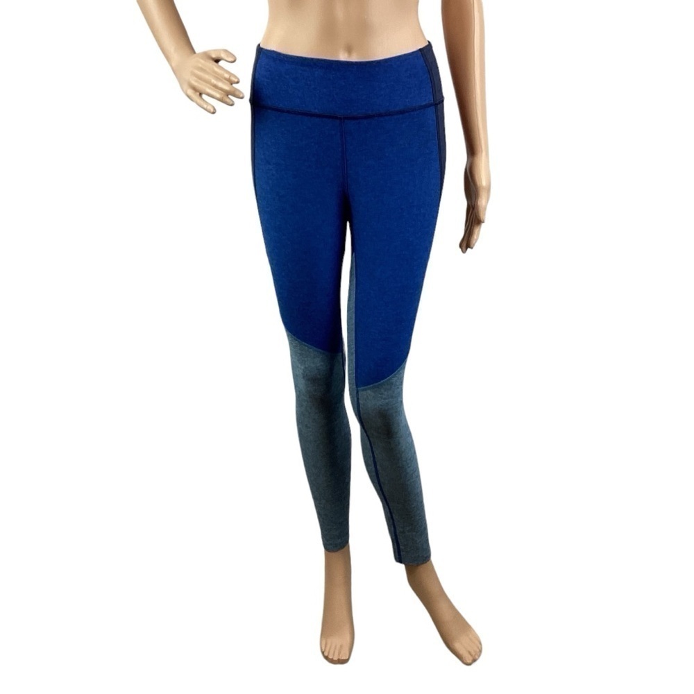 Outdoor Voices Tri-Tone 7/8 Leggings Size S Blue
